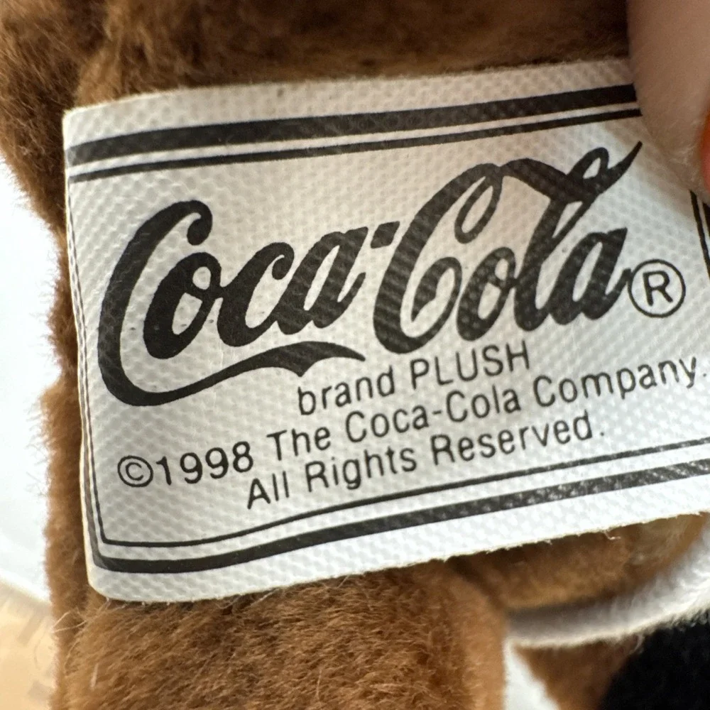 Coca-Cola Collectible Brand (1998) Reindeer Bean Bag Plush #0133 X-mas